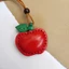 Ping Ping An 'an Handmade Lớp Đầu Tiên Da Bò Móc Khóa Túi Mặt Dây Chuyền Phụ Kiện Da Dễ Thương Mặt Dây Chuyền Tốt Lành