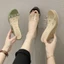 Giày sandal đế dày đế dày dành cho nữ mặc ngoài mùa hè, giày cao gót thời trang và dép đa năng