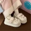 mềm mại dễ thương mèo con lolita Giày Mary Jane cotton giày mùa đông cá tính ngoài trời Velcr
