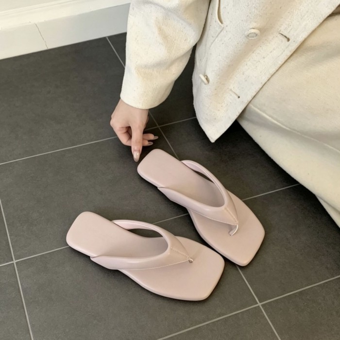 Dép xỏ ngón đế bệt mặc ngoài mùa hè cho nữ, dép xỏ ngón cao cấp, sandal đi biển đi biển