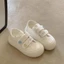 Rejia Giày Vải Velcro Thoáng Khí Nữ Trắng Mỏng Giày Đế Dày Giày Thể Thao Thời Trang Đa Năng