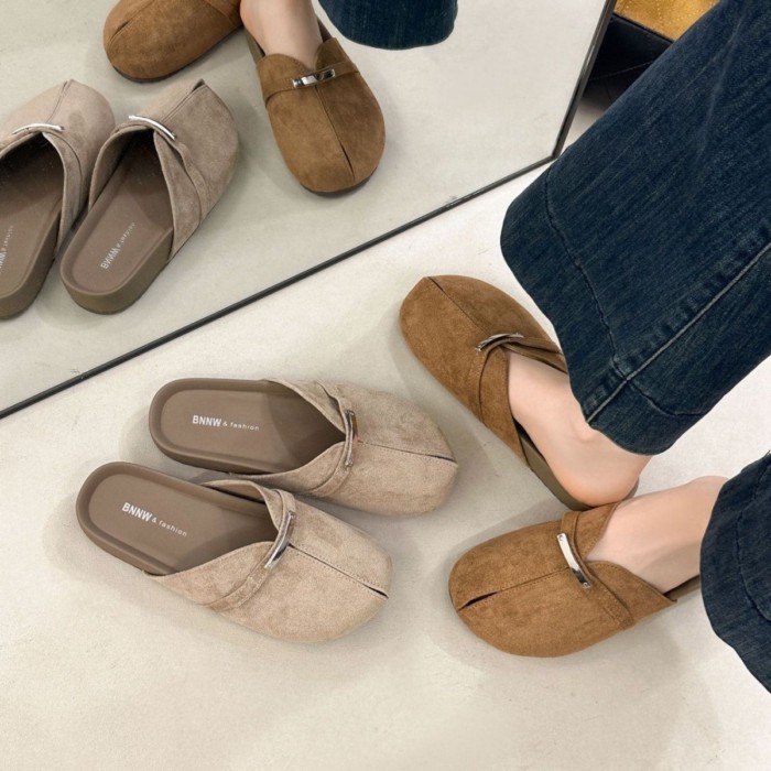đôi dép xỏ ngón Baotou đế dày dành cho nữ mặc ngoài xuân hè mới thời trang cổ điển Giày Birkenst