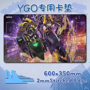 60x35cm Yu-Gi-Oh! OCG TCG WP I: P Masquerena Trading Card Playmat S: P Little Knight Card Grid Single Player Rubber Board Game Mat