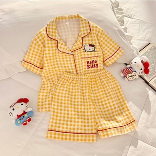 Bộ Đồ Ngủ Bé Gái Cloud Cotton Big Kids Cho Bé Thời Trang Ve Áo Ngắn Tay Dễ Thương Quần Short