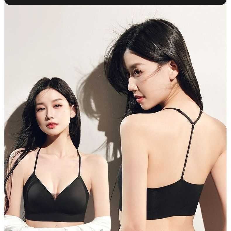 Bán chạy m Đẹp Lưng Dây Quần Lót Nữ Ngực Nhỏ Hơi Tập Hợp Sling Mùa Hè Mỏng Liền Mạch Áo Ngực