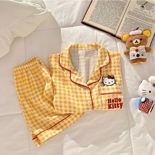 Bộ Đồ Ngủ Bé Gái Cloud Cotton Big Kids Cho Bé Thời Trang Ve Áo Ngắn Tay Dễ Thương Quần Short