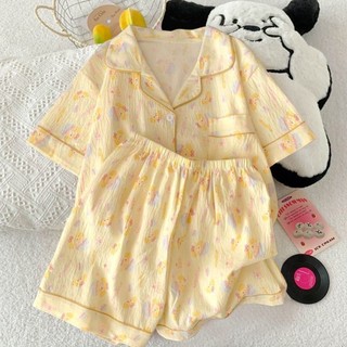 Bộ Đồ Ngủ Bé Gái Cloud Cotton Big Kids Cho Bé Thời Trang Ve Áo Ngắn Tay Dễ Thương Quần Short