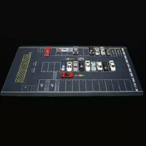 1: 64 Mẫu Xe Hiển Thị Bãi Đậu Xe Thảm Chống Trơn Trượt Lớn Nhà Để Xe Cảnh Hiển Thị Đồ Chơi Cho Xe Mô Hình Bàn Chuột Pad (không có ô tô)