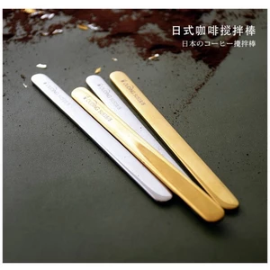 Phong Cách Nhật Bản Thép Không Gỉ 304 Khuấy Cà Phê Dính Khuấy Thìa Cocktail Swizzle Dính Cà Phê Trà Sữa Khuấy