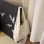 Áo vest một vai ren hoa tươi mới của Hàn Quốc mới có sức chứa lớn Túi vải tote nách