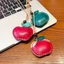 Ping Ping An 'an Handmade Lớp Đầu Tiên Da Bò Móc Khóa Túi Mặt Dây Chuyền Phụ Kiện Da Dễ Thương Mặt Dây Chuyền Tốt Lành