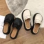 Giày mũi nhọn phong cách retro Nhật Bản đế dày giày lười đế dày mùa xuân hè dép xỏ ngón mũi nhọn ch