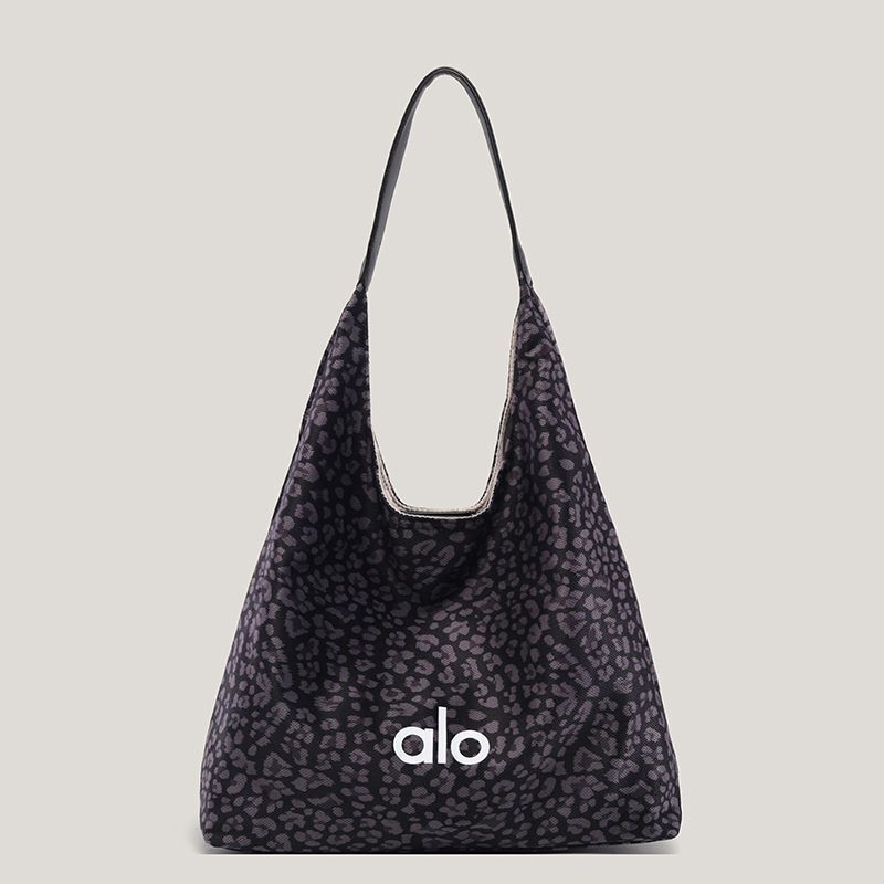 ALO Da Lộn Da Báo In Túi Nữ Túi Tote Nữ Đi Làm Túi Đeo Vai Nữ