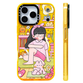 Phim Hoạt Hình Dễ Thương Tại Nhà Yoga Girl Vỏ Sạc Từ Tính Không Dây Tương Thích Cho IPhone16E 14Plus 11 12 13 15 16 17 Pro Max Cover 17AIR Silicon Mềm Trong Suốt Ốp Lưng Chống Sốc