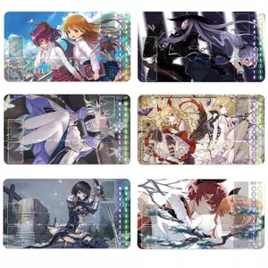 Shadowverse Thẻ Lưới Thẻ Giao Dịch Playmat Filene Hoạt Hình 55x30cm Lishenna Cerberus Đơn Trận Cao Su Board Game Mat