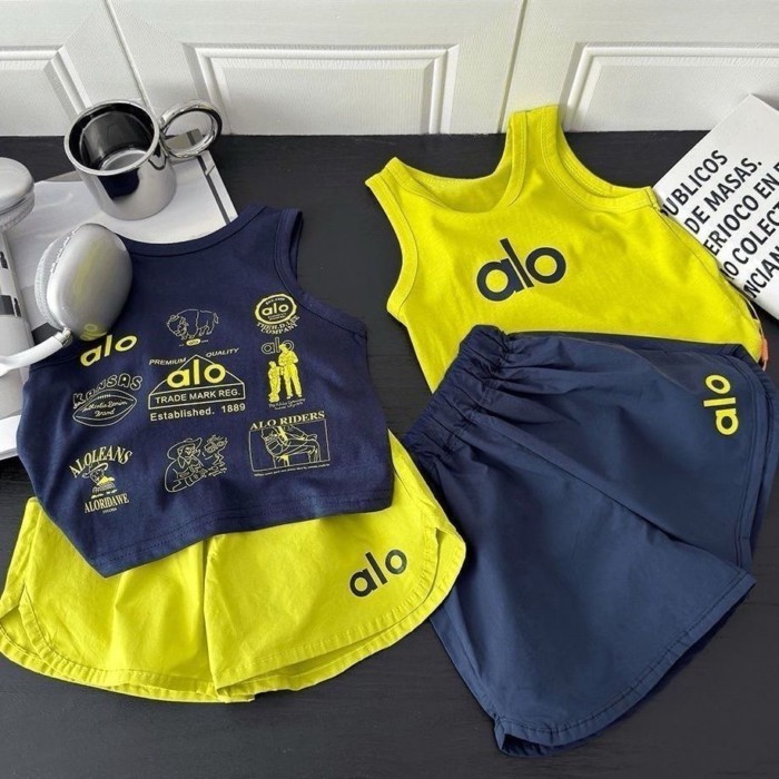 Bộ đồ vest không tay dành cho bé trai và bé gái mùa hè mới dành cho trẻ em phiên bản Hàn Quốc