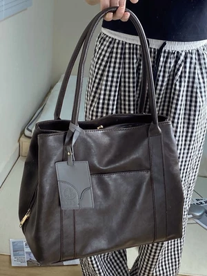 thiết kế thích hợp theo phong cách retro sức chứa lớn túi tote cho nữ mùa xuân mới siêu hot t