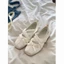 Màu Xám Retro Quai Nơ Phong Cách Ballet Giày Mary Jane Cho Nữ Mùa Xuân Mới Dẹt Giày Đơn