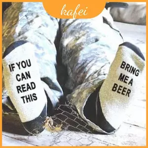 Hợp Thời Trang Nếu Bạn Có Thể Đọc Này 80 Cotton Nam Nữ Thêu Bảng Chữ Cái Tất Đen Xám Đỏ