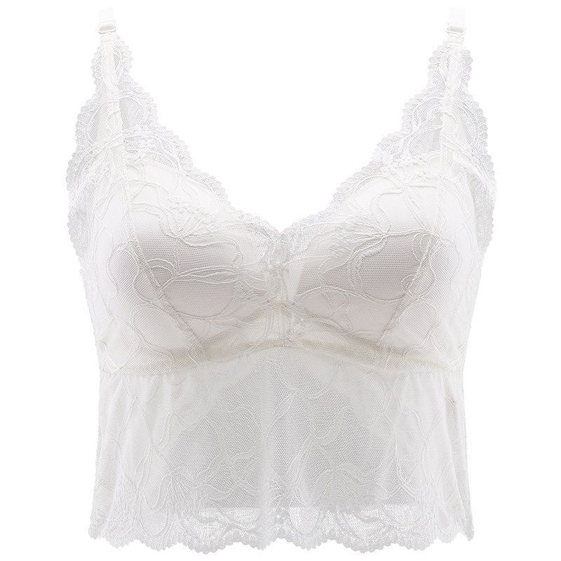 Camisole ren Pháp cho nữ, có miếng lót ngực, thiết kế mỏng nhẹ gợi cảm, dễ dàng phối cùng áo sơ mi