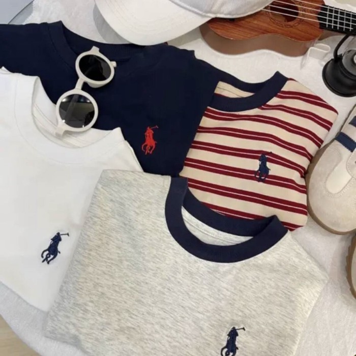 Chất lượng cao vải cotton chải kỹ trẻ em mùa hè thêu tay ngắn T cotton