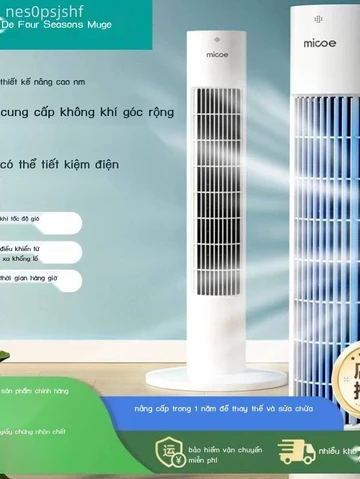 [Siêu Hot] Quạt điện mẫu mới 2026 dùng gia đình, đứng, tháp, tháp không cánh rung lắc êm ái, quạt