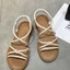 Oxford đế mềm đế mềm thoải mái, giày đi biển đế bằng, sandal quai chéo co dãn cho nữ, nhẹ và
