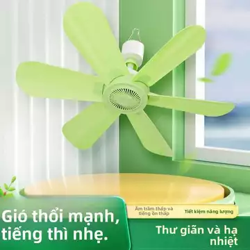 【5357Mọi Người Khen Ngợi】Quạt trần nhỏ cho ký túc xá, quạt trần có màn chống muỗi, quạt nhỏ yên tĩnh, quạt trần mini bên