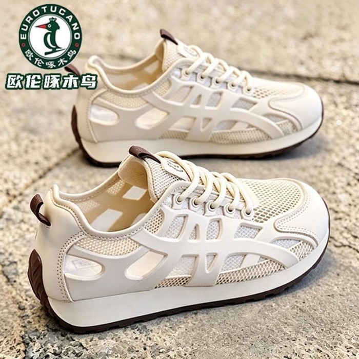 Mùa Hè Lưới Thời Trang Thoáng Khí Giày Sandal Chạy Bộ Đa Năng Giày Thể Thao Nữ Đế Dày
