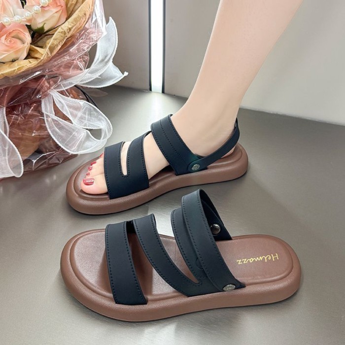 Dép dép mùa hè cho nữ, đế dày, thời trang mới, đi biển, chống trượt, giản dị, đa năng