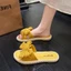 Dép sandal thiết kế cao cấp dành cho nữ thời trang thắt nơ đi chơi niche giày đi biển một chữ