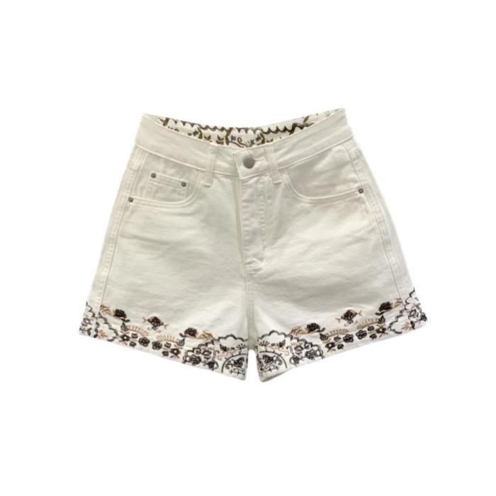Quần Jean Thêu Jacquard Nữ Mùa Hè 2026, Ôm Dáng Rộng, Thời Trang và Cá Tính