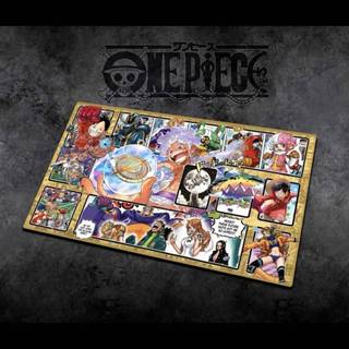Mới 60x35cm One Piece Adventure on KAMI 's Island Enel Single Player Playmat OP15 2mm Khâu cạnh Cao Su Board Game Card Thảm Đồ Chơi