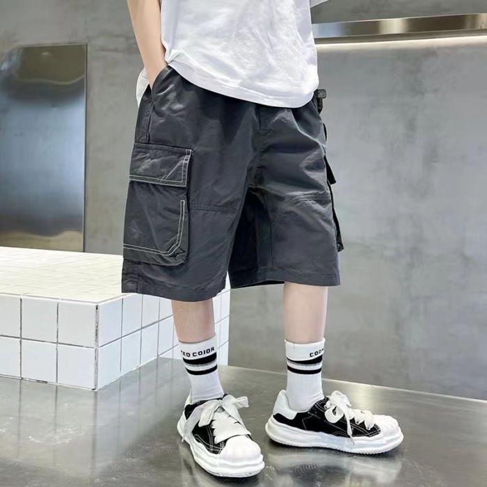 Quần short bé trai phong cách mùa hè mới cỡ vừa và lớn dành cho trẻ em phong cách Hàn Quốc qu