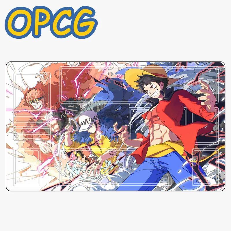 One Piece OPCG 600x350mm Boa Hancock Nika Uta Diy Thẻ giao dịch Playmat Portgas D. Thảm chơi ván cao su đơn Ace Nami