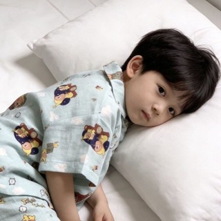 Bộ đồ ngủ trẻ em mùa hè mới cho bé trai và bé gái, quần đùi mỏng ngắn tay, đồ mặc nhà, quần á
