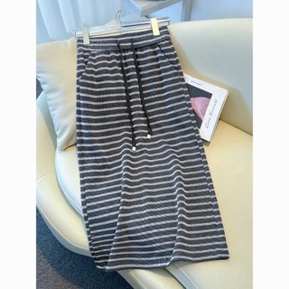 Váy Sọc Đa Năng Nữ Xuân Thu Mới Rời Thẳng Cao Cấp Drap Ôm Thời Trang Bảo Vệ Váy