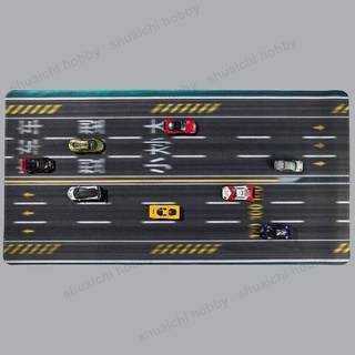 1 CÁI 800x400mm Thảm cảnh bãi đậu xe / Họa tiết đường đua Tấm lót chuột cao su Tấm lót nền cho đồ trang trí mô hình ô tô tỷ lệ 1 / 64 (Chỉ có bàn di chuột)