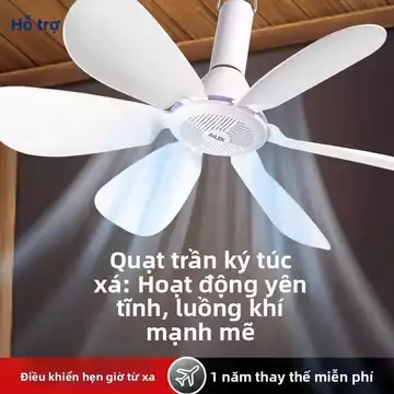 Quạt trần nhỏ AUX, quạt treo mini cho sinh viên ký túc xá, quạt điện có màn chống muỗi, quạt mini yên tĩnh công suất cao