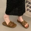 Dép Birkenstock cho nữ mang, dép đi biển đế mềm mềm mại theo phong cách cổ tích cổ điển