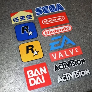 Công ty trò chơi LOGO LOGO Nhãn dán xe hơi Nintendo Bandai Garage Dynamic V Club R Star EA LOGO Sticker