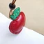 Ping Ping An 'an Handmade Lớp Đầu Tiên Da Bò Móc Khóa Túi Mặt Dây Chuyền Phụ Kiện Da Dễ Thương Mặt Dây Chuyền Tốt Lành