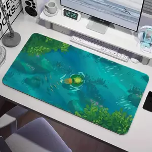 Hoạt Hình Dễ Thương Ếch Chuột Miếng Lót XXL Lớn Chơi Game Phụ Kiện Thảm Dài Deskmats HD Chống Trơn Trượt Bàn Phím Máy Tính Thảm Laptop Dài Mousepad