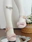 Lolita giày đế bệt mũi tròn ngọt ngào và dễ thương