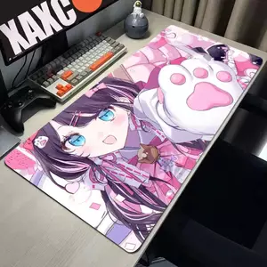 Anime Girl VTuber VSPO Mousepad Lớn XL XXL Bàn Phím Để Bàn Thảm PC Phụ Kiện Chơi Game Miếng Lót Chuột HYBXC LockEdge Thảm Chống Trơn Trượt