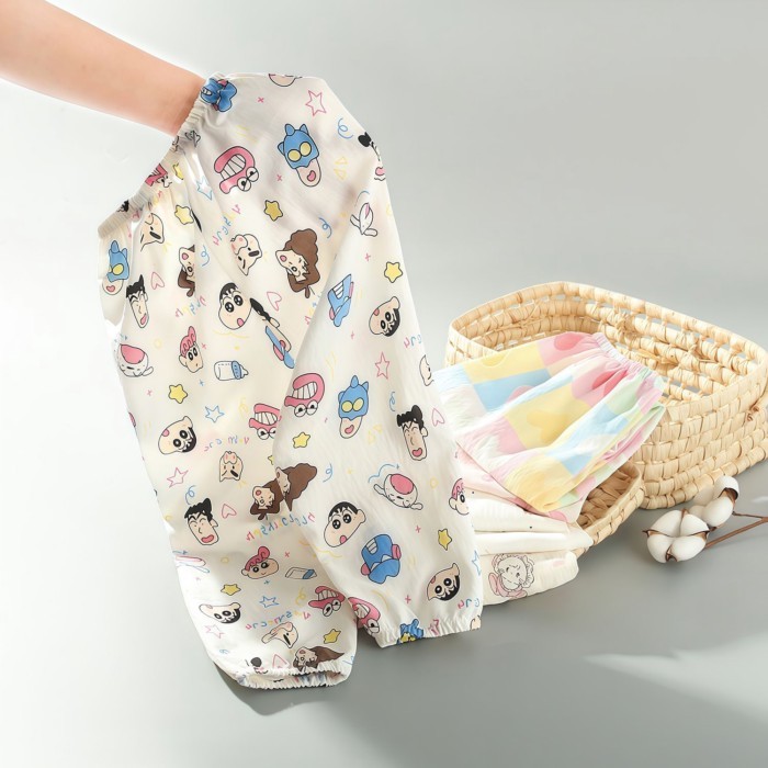 Trẻ Em Mùa Hè Quần Cotton Chống Muỗi Quần Mỏng Thoáng Khí Cho Bé Quần Thường Ngày Nữ Ống Rộng-