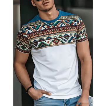 Áo nam cho nam Quần áo Áo thun thể thao Áo thun in hình Áo thun ngắn tay Áo thun thường ngày Áo sơ mi đường phố mùa hè 14b