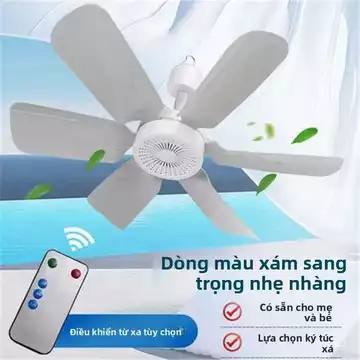 Quạt trần mini, quạt di động nhỏ, quạt trần cho sinh viên ký túc xá, quạt điện yên tĩnh có màn chống muỗi, quạt gia đình
