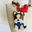 Handmade Da Cừu Ins Túi Mặt Dây Chuyền Chó Yorkshire Móc Khóa Xe Da Dễ Thương Mặt Dây Chuyền