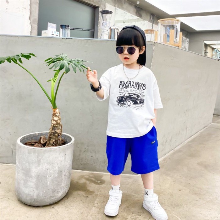 Phong cách mới rộng rãi của trẻ em phải có quần ba phần tư mùa hè quần dài vừa phải quần mỏng